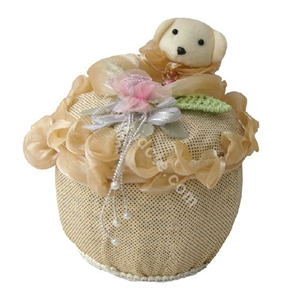 Car decoration Air purification Lace bamboo carbon bag insect-resistant mouldproof - Yellow