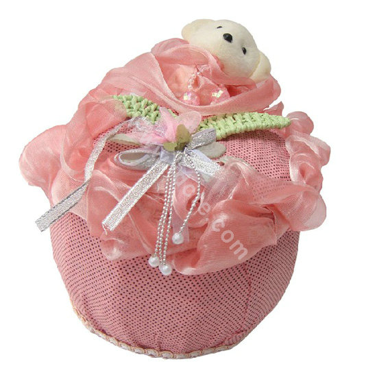 Car decoration Air purification Lace bamboo carbon bag mouldproof insect-resistant - Red