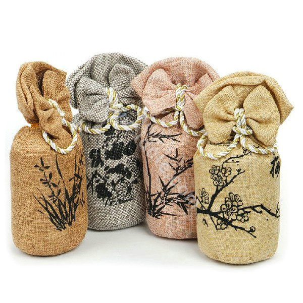 Car decoration Radiation in addition to taste charcoal purify the air bag bamboo carbon - Beige