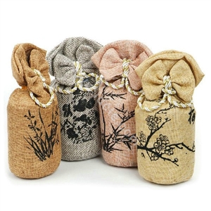 Car decoration Radiation in addition to taste charcoal purify the air bag bamboo carbon - Beige