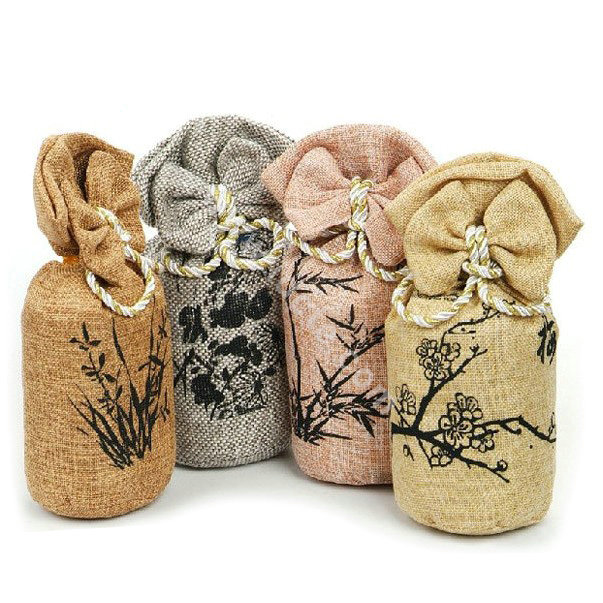 Car decoration Radiation in addition to taste charcoal purify the air bag bamboo carbon - Brown