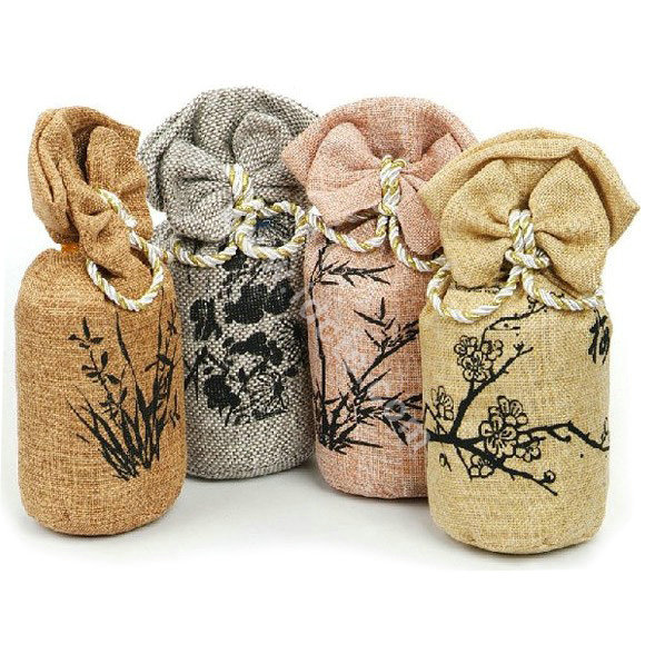 Car decoration Radiation in addition to taste charcoal purify the air bag bamboo carbon - White