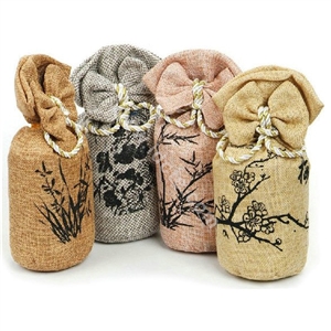 Car decoration Radiation in addition to taste charcoal purify the air bag bamboo carbon - White