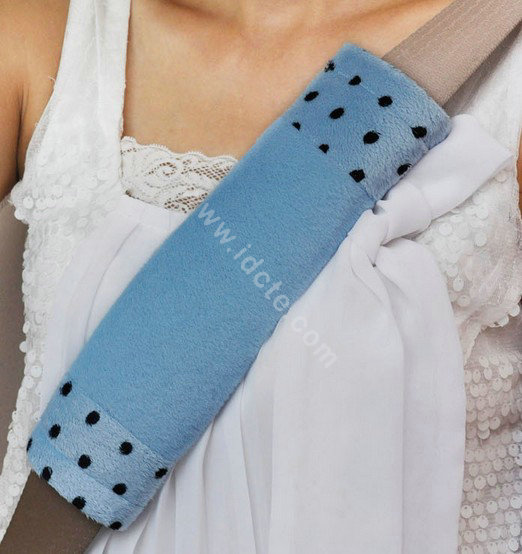 OULILAI Apple cat Car Front Rear Seat Covers Cartoon Plush Universal 19pcs - Blue