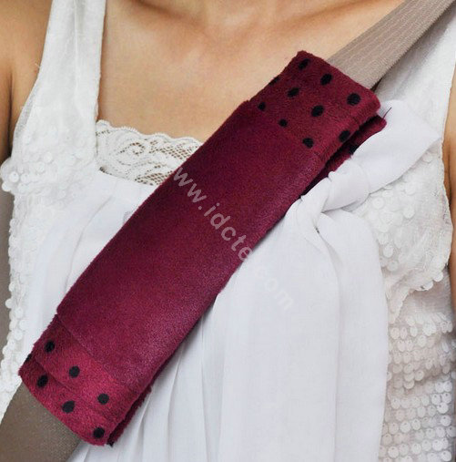 OULILAI Apple cat Car Front Rear Seat Covers Cartoon Plush Universal 19pcs - Rose