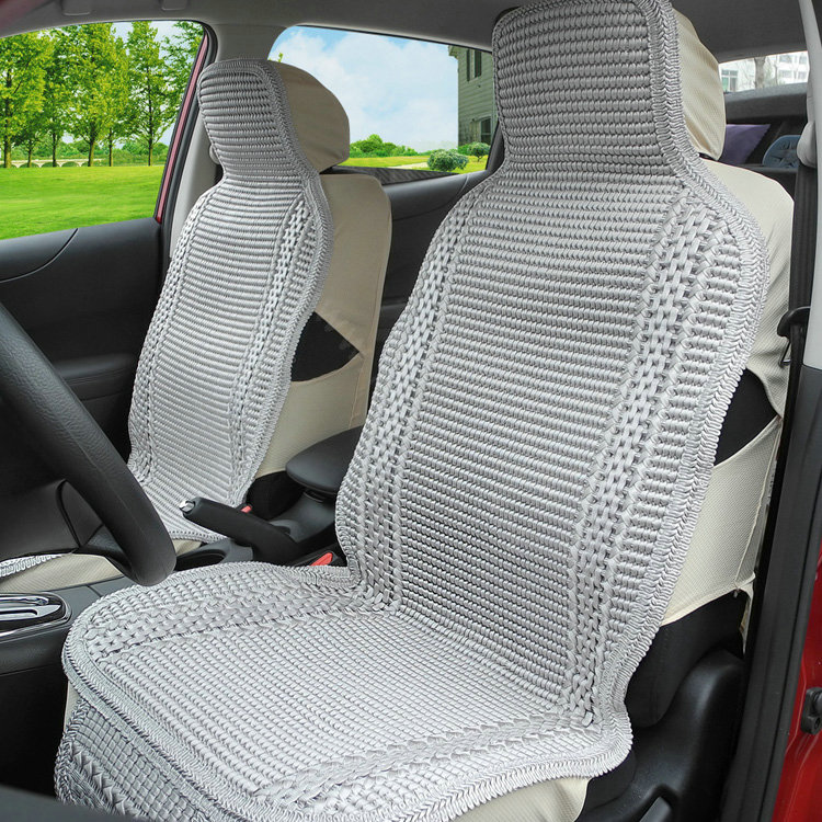 FORTUNE ice silk Five Seat Universal Autos Car Seat Covers - Gray