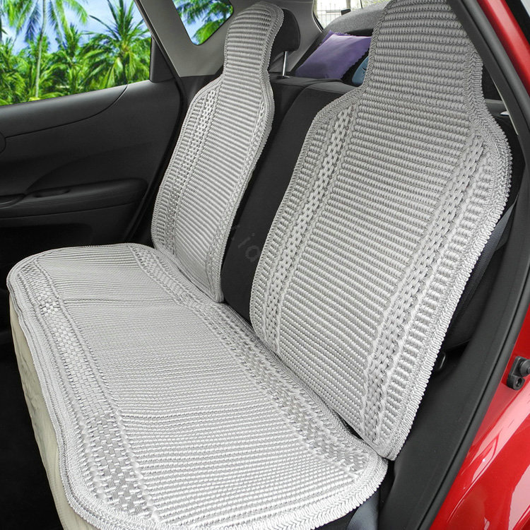 FORTUNE ice silk Five Seat Universal Autos Car Seat Covers - Gray