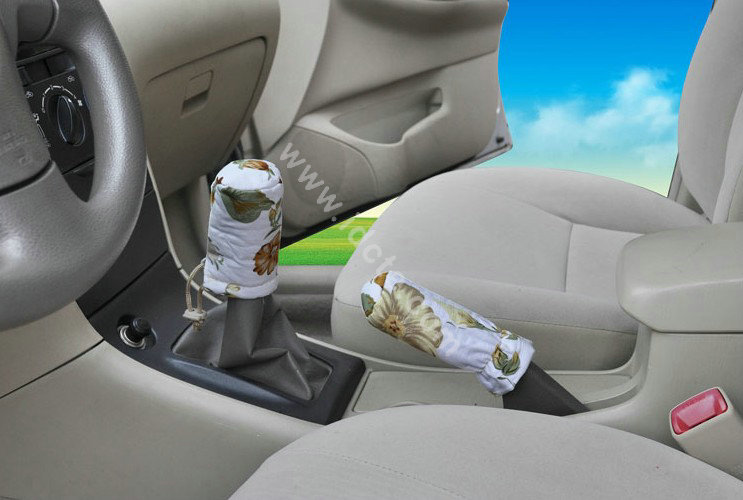 OULILAI Bowknot Universal Auto Car Seat Cover Set 19pcs ice silk - Beige