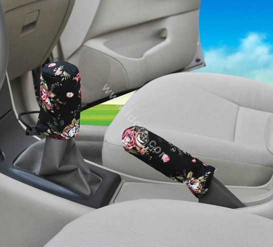 OULILAI Bowknot Universal Auto Car Seat Cover Set 19pcs ice silk - Black