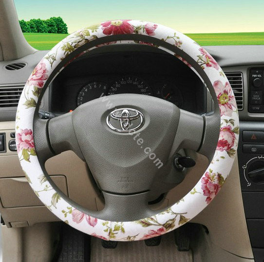 OULILAI Bowknot Universal Auto Car Seat Cover Set 19pcs ice silk - Red