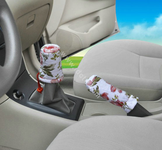 OULILAI Bowknot Universal Auto Car Seat Cover Set 19pcs ice silk - Red