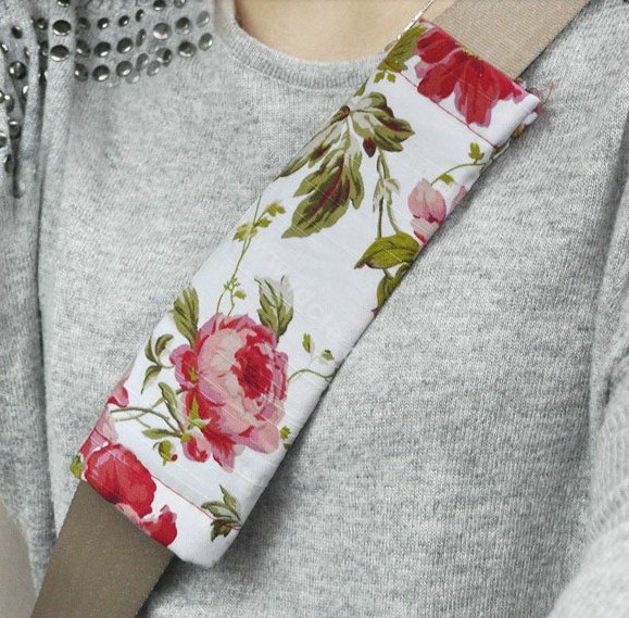 OULILAI Bowknot Universal Auto Car Seat Cover Set 19pcs ice silk - Red