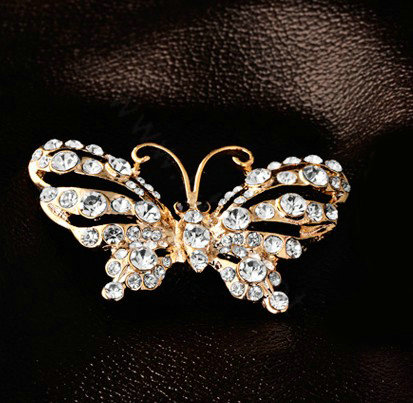 Bling 3D Butterfly Alloy Crystal Rhinestone DIY Phone Case Cover Deco Kit - White