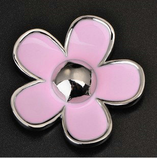 Bling Flower Alloy Metal Crystal DIY Phone Case Cover Deco Kit 23mm - Pink