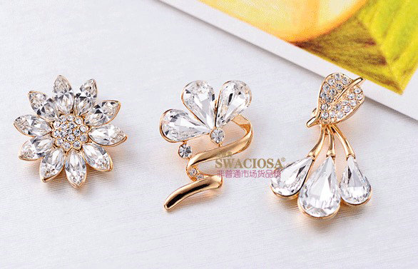 Bling Diamond Alloy Crystal Pendant DIY Phone Case Cover Deco Kit 32*18mm - Gold