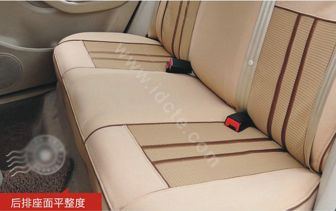 VV Stripe cotton Custom Auto Car Seat Cover Set - Beige Brown