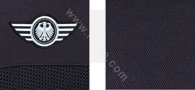 VV knitted fabric mesh Custom Auto Car Seat Cover Set - Black
