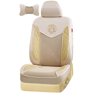 VV Lyocell mesh Custom Auto Car Seat Cover Set - Beige