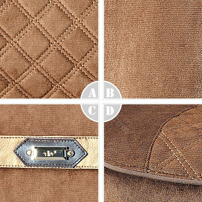 VV camel velvet Custom Auto Car Seat Cover Set - Coffee
