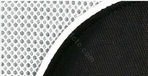 VV knitted mesh Stripe Custom Auto Car Seat Cover Set - Light gray Black