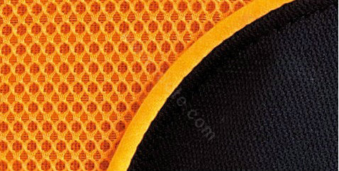 VV knitted mesh Stripe Custom Auto Car Seat Cover Set - Orange Black