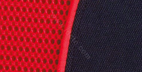 VV knitted mesh Stripe Custom Auto Car Seat Cover Set - Red Black