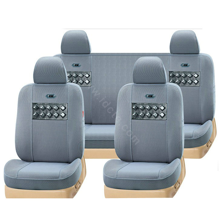 VV vinylon leather Custom Auto Car Seat Cover Set - Gray