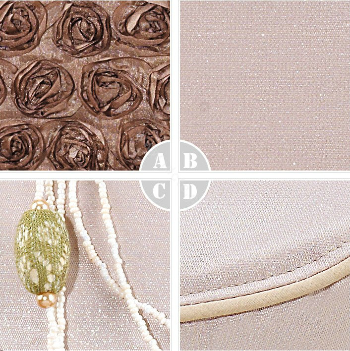 VV 3D flower Lyocell Custom Auto Car Seat Cover Set - Coffee