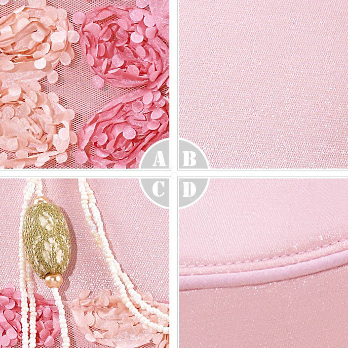 VV 3D flower Lyocell Custom Auto Car Seat Cover Set - Pink