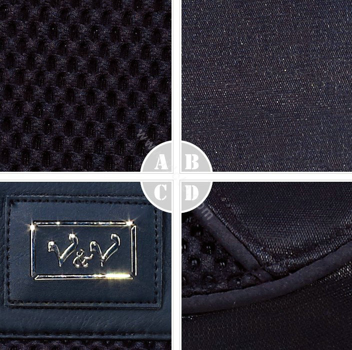 VV Lyocell mesh Custom Auto Car Seat Cover Set - Black