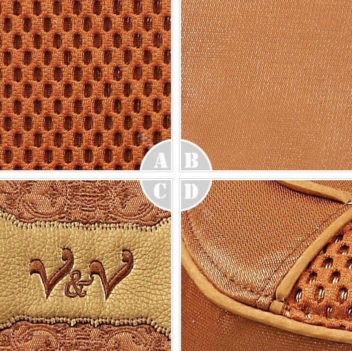 VV Lyocell mesh Custom Auto Car Seat Cover Set - Brown