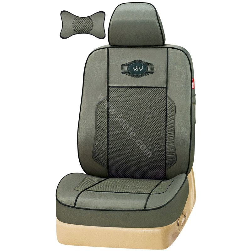 VV Lyocell mesh Custom Auto Car Seat Cover Set - Dark green