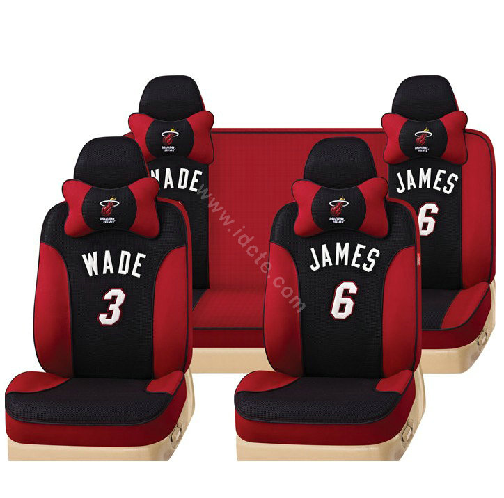 VV Sports mesh Custom Auto Car Seat Cover Set - Black Red