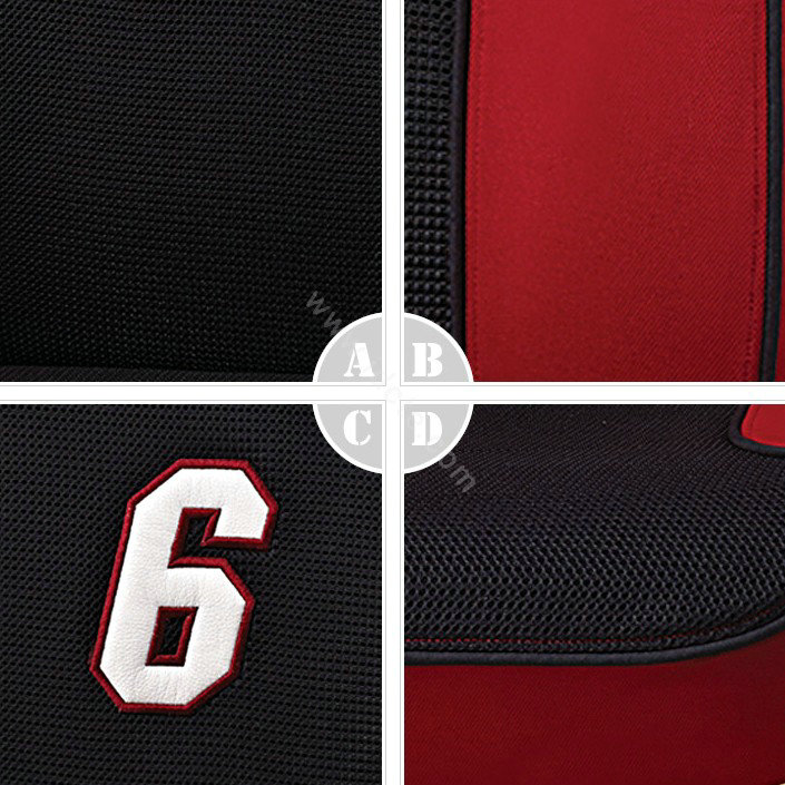 VV Sports mesh Custom Auto Car Seat Cover Set - Black Red