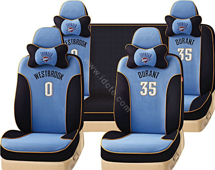 VV Sports mesh Custom Auto Car Seat Cover Set - Blue Black