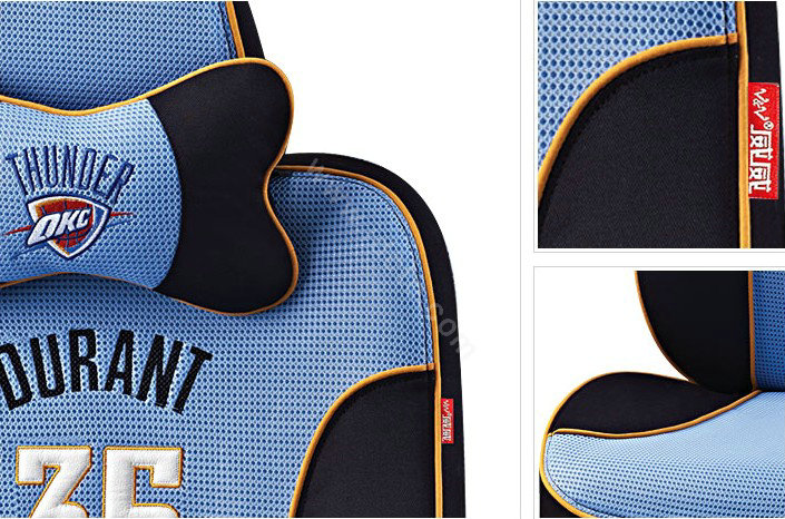 VV Sports mesh Custom Auto Car Seat Cover Set - Blue Black