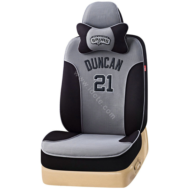 VV Sports mesh Custom Auto Car Seat Cover Set - Gray Black