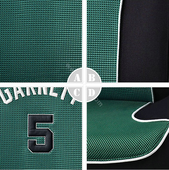 VV Sports mesh Custom Auto Car Seat Cover Set - Green Black