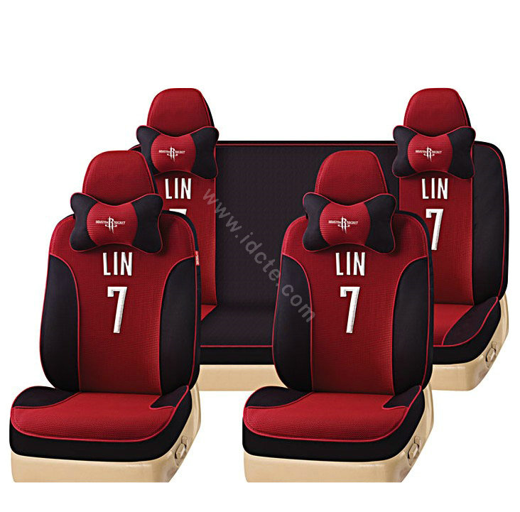 VV Sports mesh Custom Auto Car Seat Cover Set - Red Black