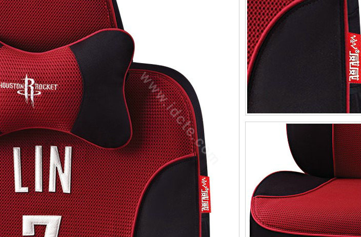 VV Sports mesh Custom Auto Car Seat Cover Set - Red Black
