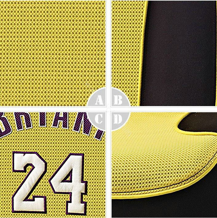 VV Sports mesh Custom Auto Car Seat Cover Set - Yellow Black