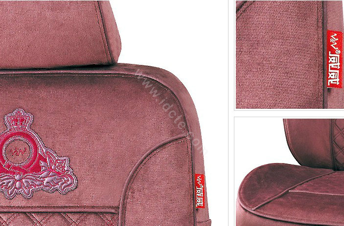 VV camel velvet Custom Auto Car Seat Cover Set - Red