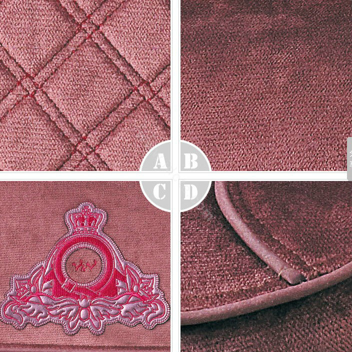 VV camel velvet Custom Auto Car Seat Cover Set - Red