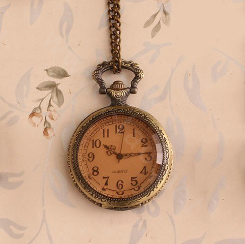 Retro Bronze Pocket Watch Alloy DIY Phone Case Cover Deco Kit