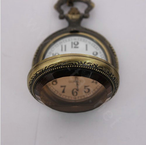 Retro Bronze Pocket Watch Alloy DIY Phone Case Cover Deco Kit