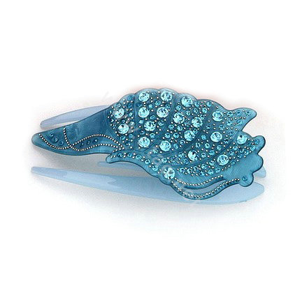 Hair Jewelry Rhinestone Crystal Ice cream Hairpin Hair Clip Claw Clamp - Blue