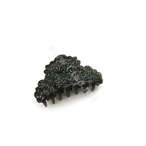 Hair Jewelry Sparkly Crystal Full Rhinestone Hair Clip Claw Clamp - Black