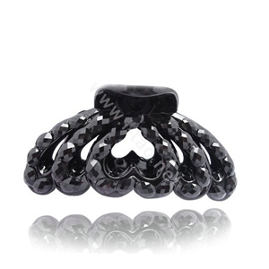 Sparkly Crystal Rhinestone Hair Clip Claw Clamp Hair Jewelry - Black