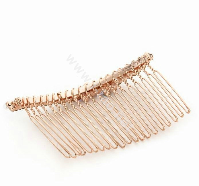 Hair Jewelry Crystal Rhinestone Butterfly Metal Hair Pin Comb Clip - Multicolor