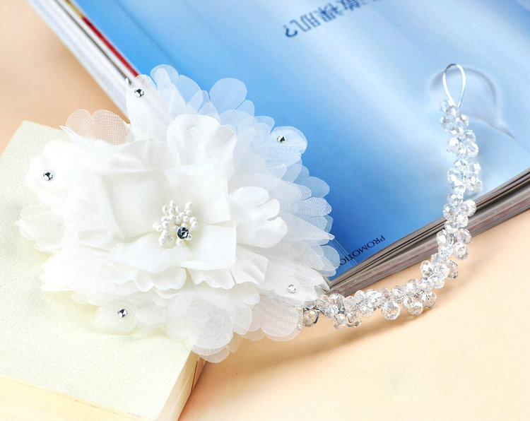 Bride Wedding Jewelry Crystal Beaded Headpiece Headband Flower Hair accessory